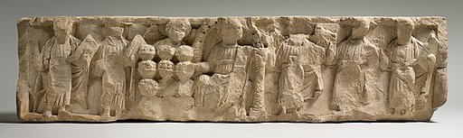 Fragment of a Frieze with the Miracle of Loaves and Fishes