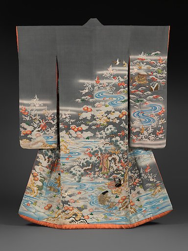 Outer Robe (Uchikake) with Scenes of Filial Piety