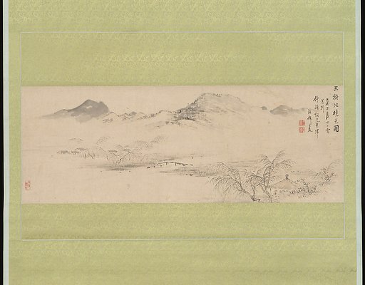 View of the Kamo River from Sanbogi at Dawn
