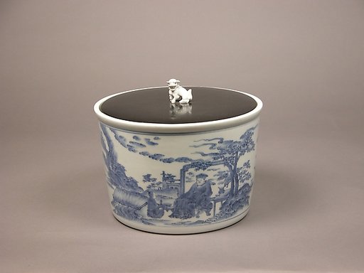 Water Jar with Chinese Scholars
