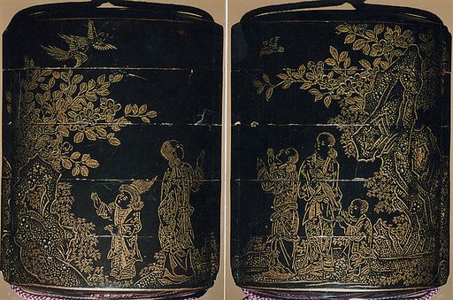 Case (Inrō) with Design of Chinese Women at Court