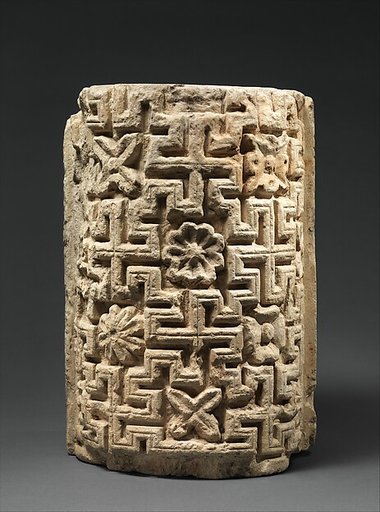 Engaged Column Part with Meander Pattern