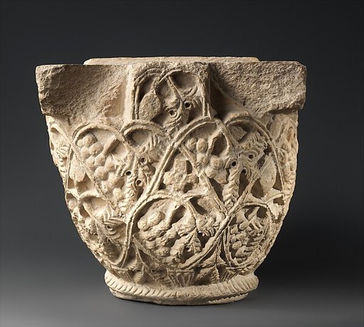 Capital with a Pattern of Vines with Grapes