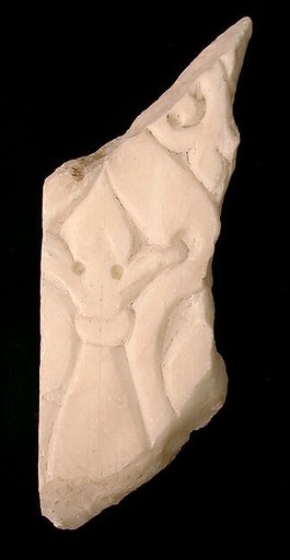 Fragment of a Carved and Painted Dado Panel