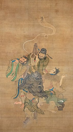 Eight Daoist Immortals Welcoming Jurōjin
