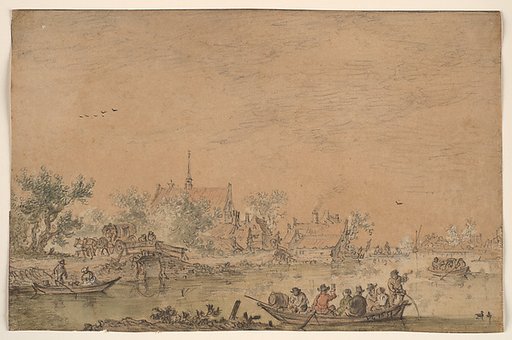 Boating Party on a River