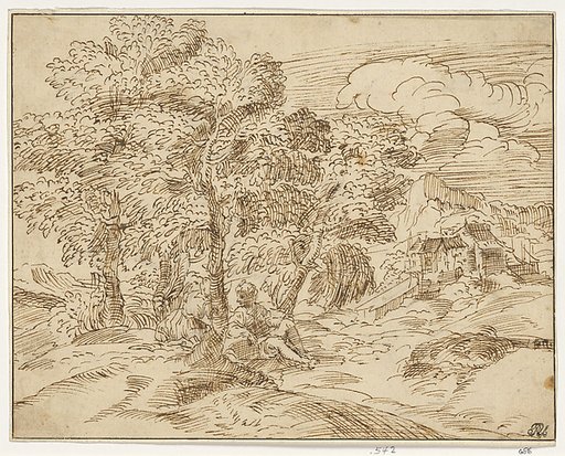 Landscape with Two Seated Figures