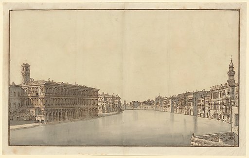 The Grand Canal, with the Fabbriche Nuove on the Left and Campanile of Santi Apostoli on the Right