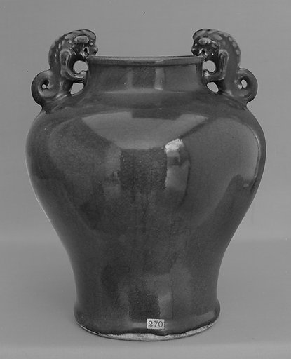 Jar with dragon handles