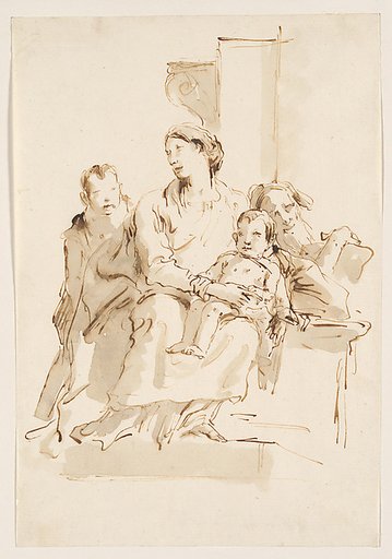 The Holy Family with Saint John