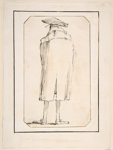 Caricature of a Man Seen from Behind