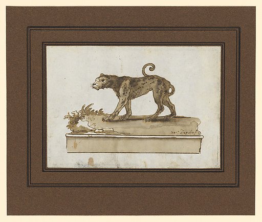 A Leopard, Moving to the Left (on a Base)