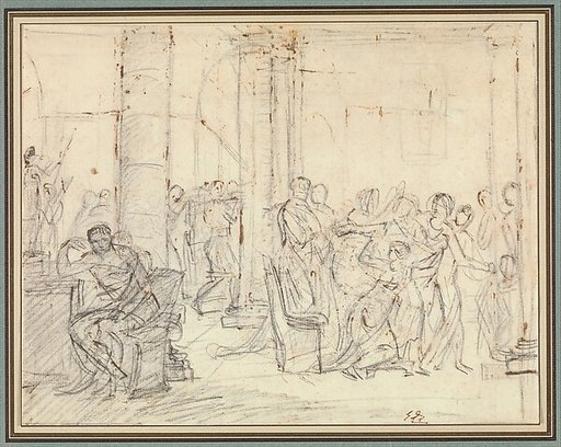 Study for The Lictors Bringing Brutus the Bodies of his Sons
