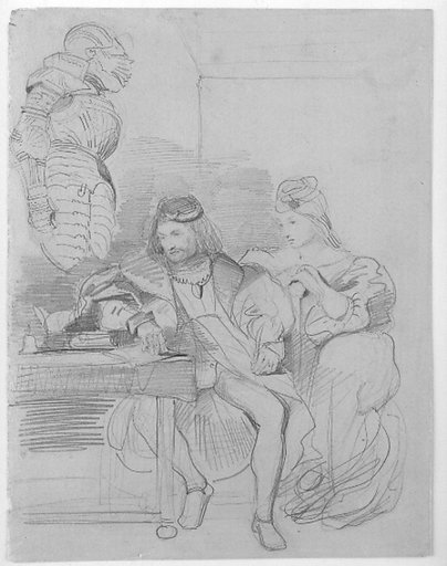 Götz von Berlichingen Writing His Memoirs