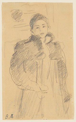 Study for "Young Girl in a Green Coat"