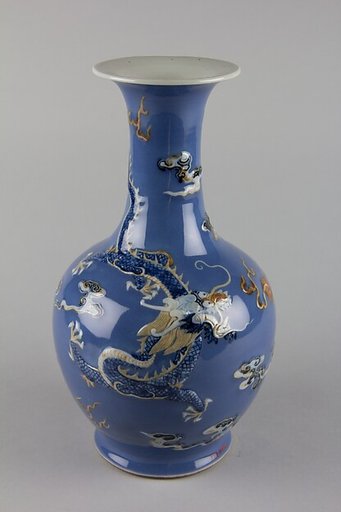 Vase with dragon