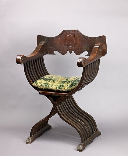 Folding armchair (sedia a Savonarola type)