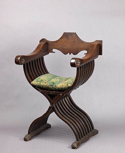 Folding armchair (sedia a Savonarola type)