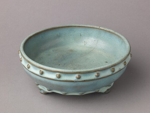 Bulb bowl, Numbered Jun ware