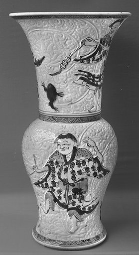 Vase with immortal Liu Hai