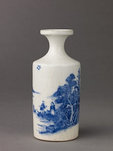 Small bottle-shaped vase