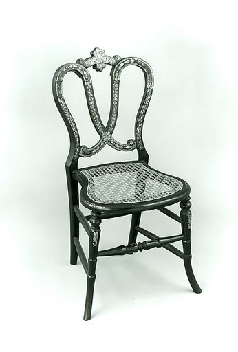 Papier-mâchè side chair