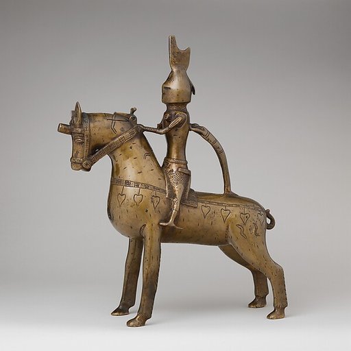 Aquamanile in the Form of a Knight on
Horseback