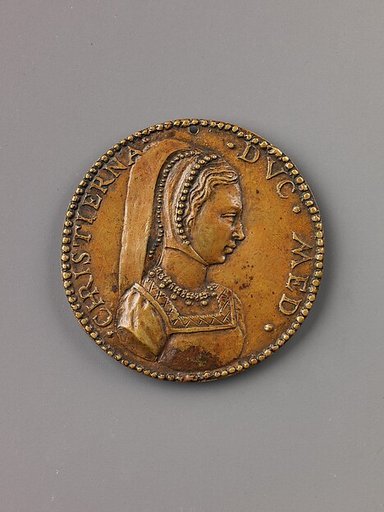 Portrait medal of Christine of Denmark