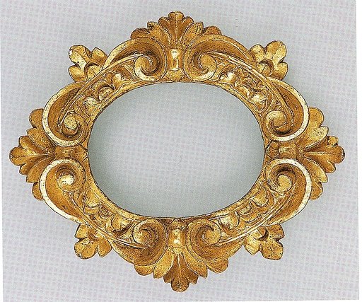 Sansovino-style oval frame
