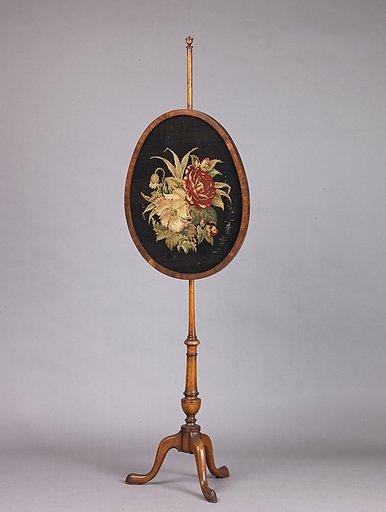 Tripod pole fire screen