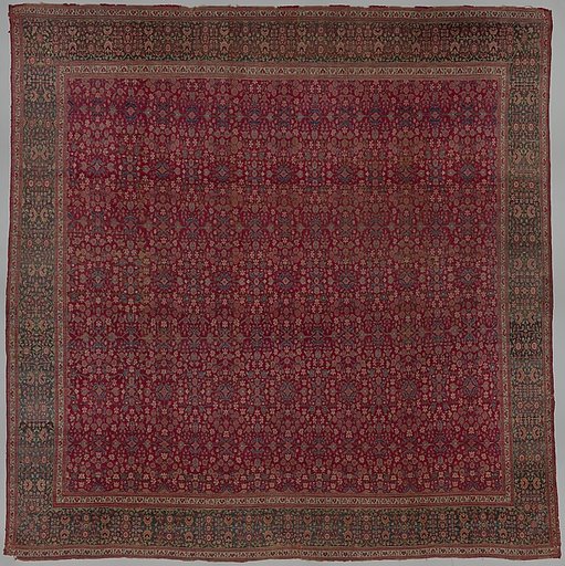 Carpet with a millefleur pattern