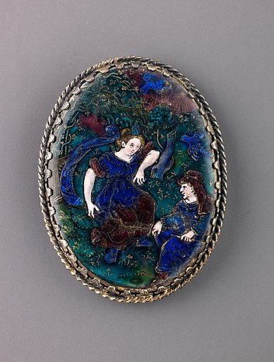 Watchcase cover: Pomona and Vertumnus