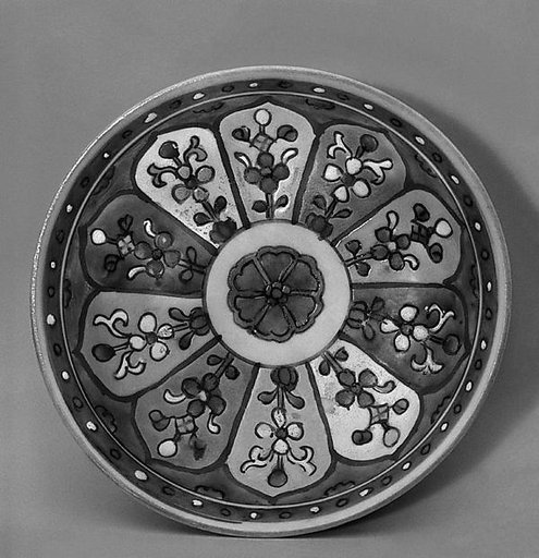 Dish with floral pattern