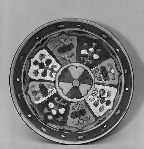 Saucer with floral pattern