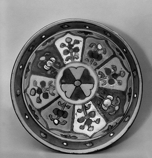 Saucer with floral pattern