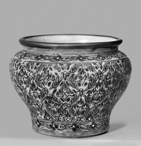 Jar with floral pattern