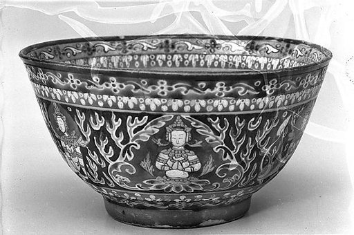 Bowl with Thai mythical figures