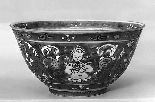 Bowl with Thai mythical figures