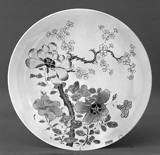 Dish with flowers