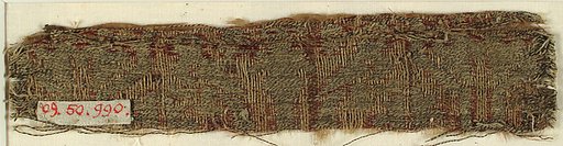 Textile with Confronted Parrots and Conventional Foliage