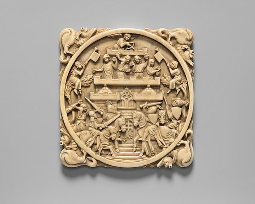 Mirror Cover with the Attack on the Castle of Love