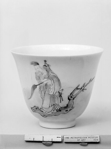 Cup with Lü Dongbin (one of the Eight Immortals)