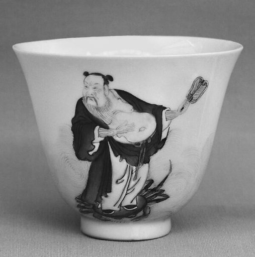 Cup with Lü Dongbin (one of the Eight Immortals)