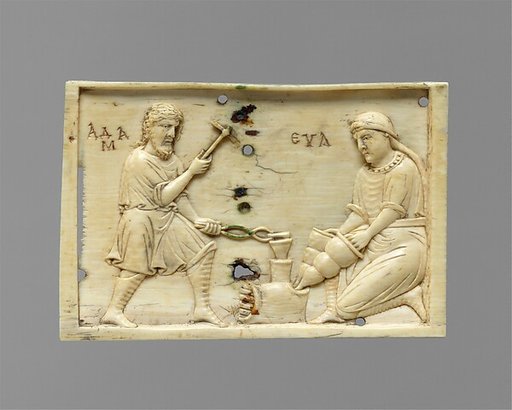 Panels from an Ivory Casket with the Story of Adam and Eve