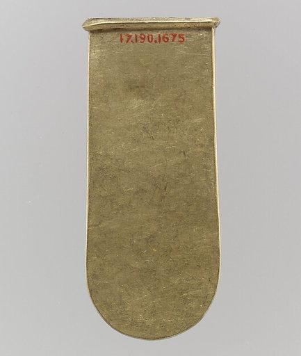 Gold Strap End (Unfinished)