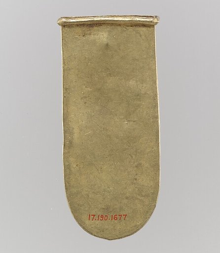 Gold Strap End (Unfinished)