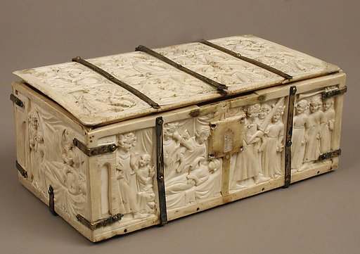 Box with scenes from the Romance, "The Chatelaine of Vergy"
