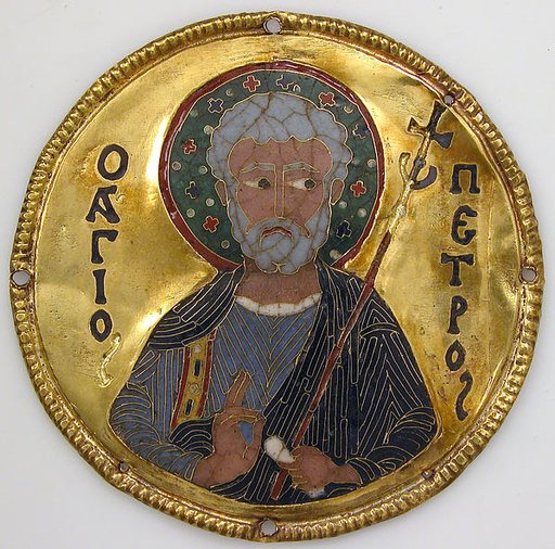 Medallion with Saint Peter from an Icon Frame