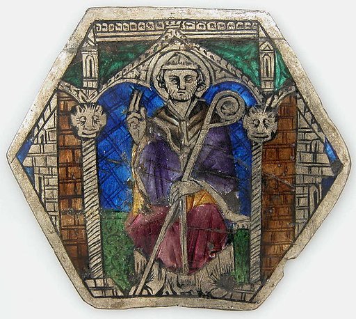 Plaque with a Sainted Bishop
