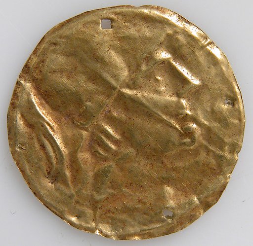 Bracteate with Human Head